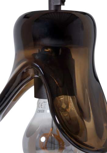 WOOOD Elle H�nglampa Liten Glas Brun