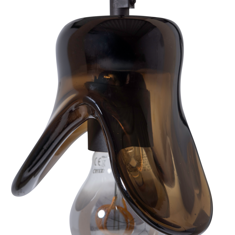 WOOOD Elle H�nglampa Liten Glas Brun