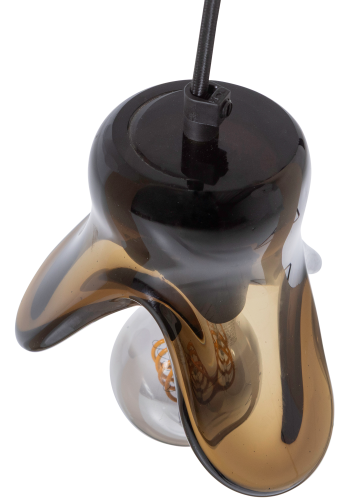 WOOOD Elle H�nglampa Liten Glas Brun