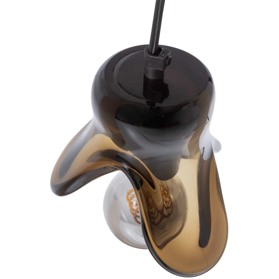 WOOOD Elle H�nglampa Liten Glas Brun