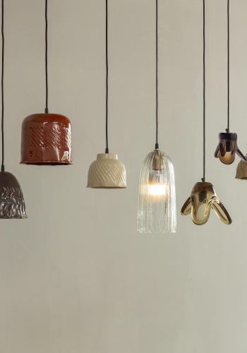 WOOOD Elle H�nglampa Stor Glas Gr�n