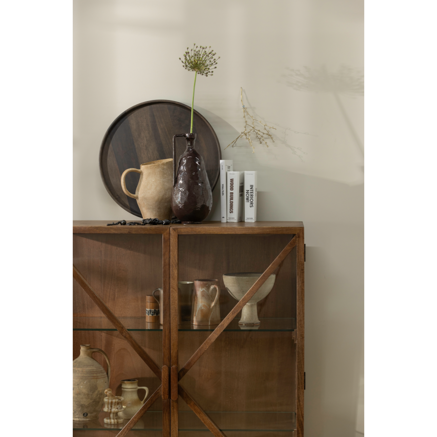 WOOOD Kella skap med 2 d�rer i mangotre, brunt