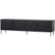 WOOOD Gunnar TV-skap 200 cm matt svart [Fsc]