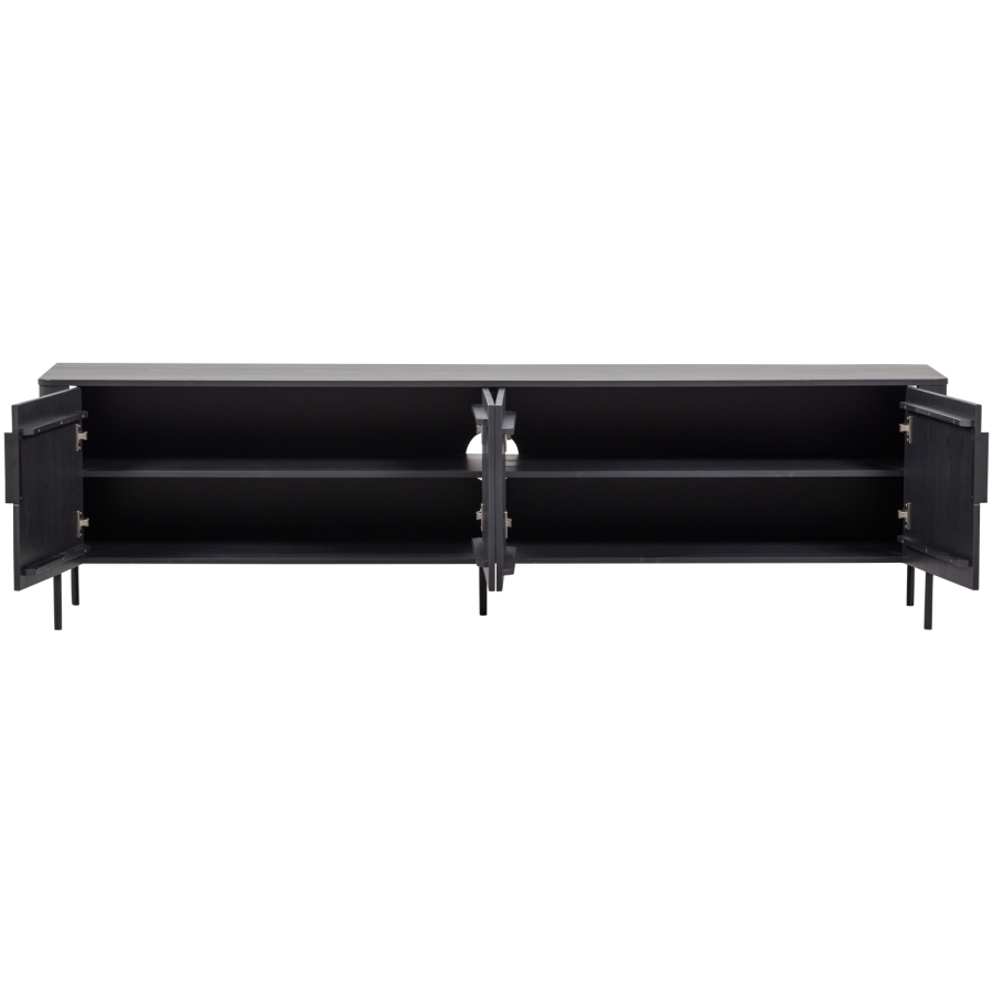 WOOOD Gunnar TV-skap 200 cm matt svart [Fsc]