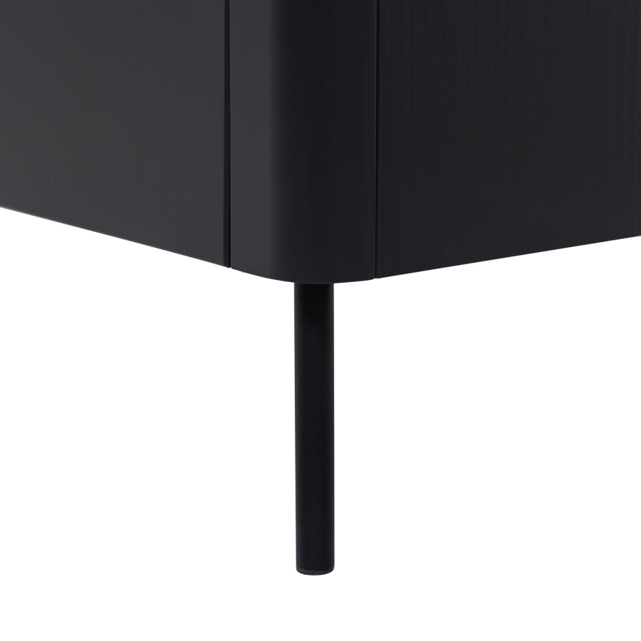 WOOOD Gunnar TV-skap 200 cm matt svart [Fsc]