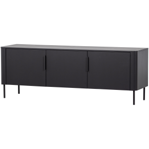 WOOOD Gunnar TV-sk�p 154 cm furu mattsvart [Fsc]