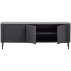 WOOOD Gunnar TV-skap 154 cm furu matt svart [Fsc]