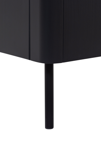 WOOOD Gunnar TV-skap 154 cm furu matt svart [Fsc]