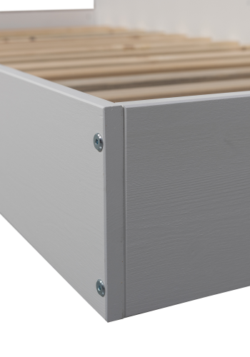 WOOOD Carter seng furu hvit 90x200 cm [Fsc]