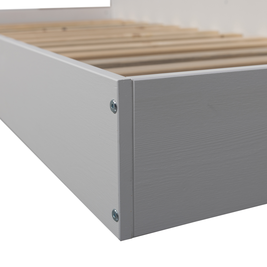 WOOOD Carter seng furu hvit 90x200 cm [Fsc]