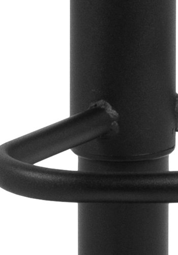 ACT NORDIC Lucy Barhocker, mit Rückenlehne, Fußstütze, Drehfunktion – dunkelgrauer Stoff und schwarzes Eichenfurnier/Metall