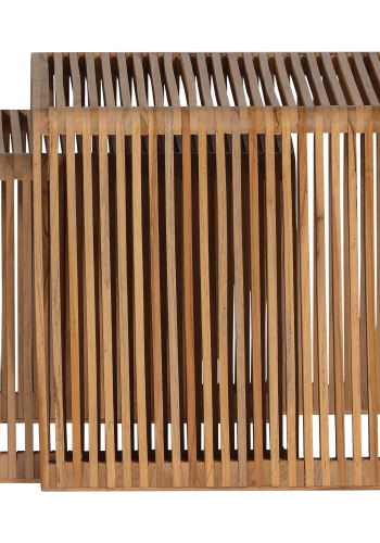 WOOOD Jasmijn sidebord resirkulert teak natur - sett med 2