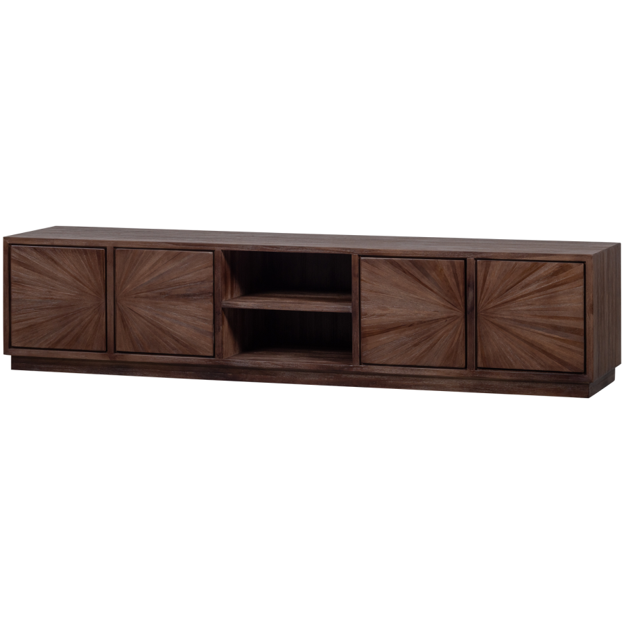 WOOOD Sun TV-skap med �pen planl�sning, gjenvunnet teak, brun