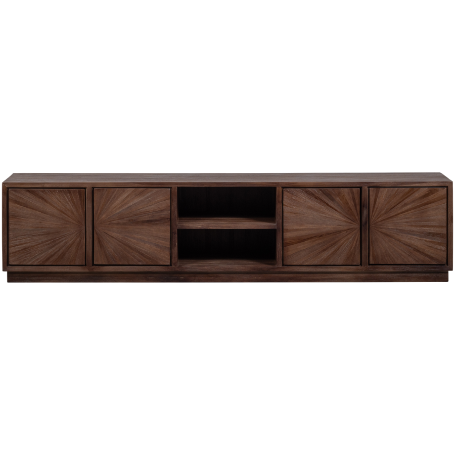 WOOOD Sun TV-skap med �pen planl�sning, gjenvunnet teak, brun