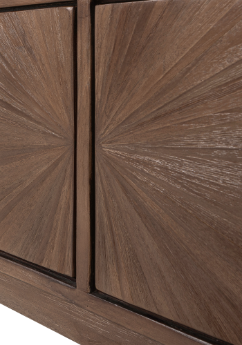 WOOOD Sun TV-skap med �pen planl�sning, gjenvunnet teak, brun