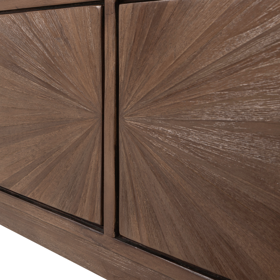 WOOOD Sun TV-skap med �pen planl�sning, gjenvunnet teak, brun