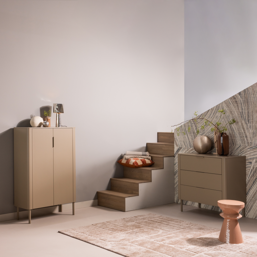 WOOOD Fedde sidebord metall gammelrosa