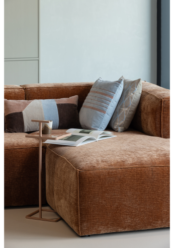 WOOOD Feis Kuddar Velour Rosa/Natur - Set om 3