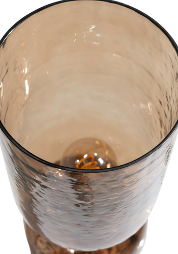 WOOOD Gigi Bordslampa Hamrad Glas 51X15Cm Brun