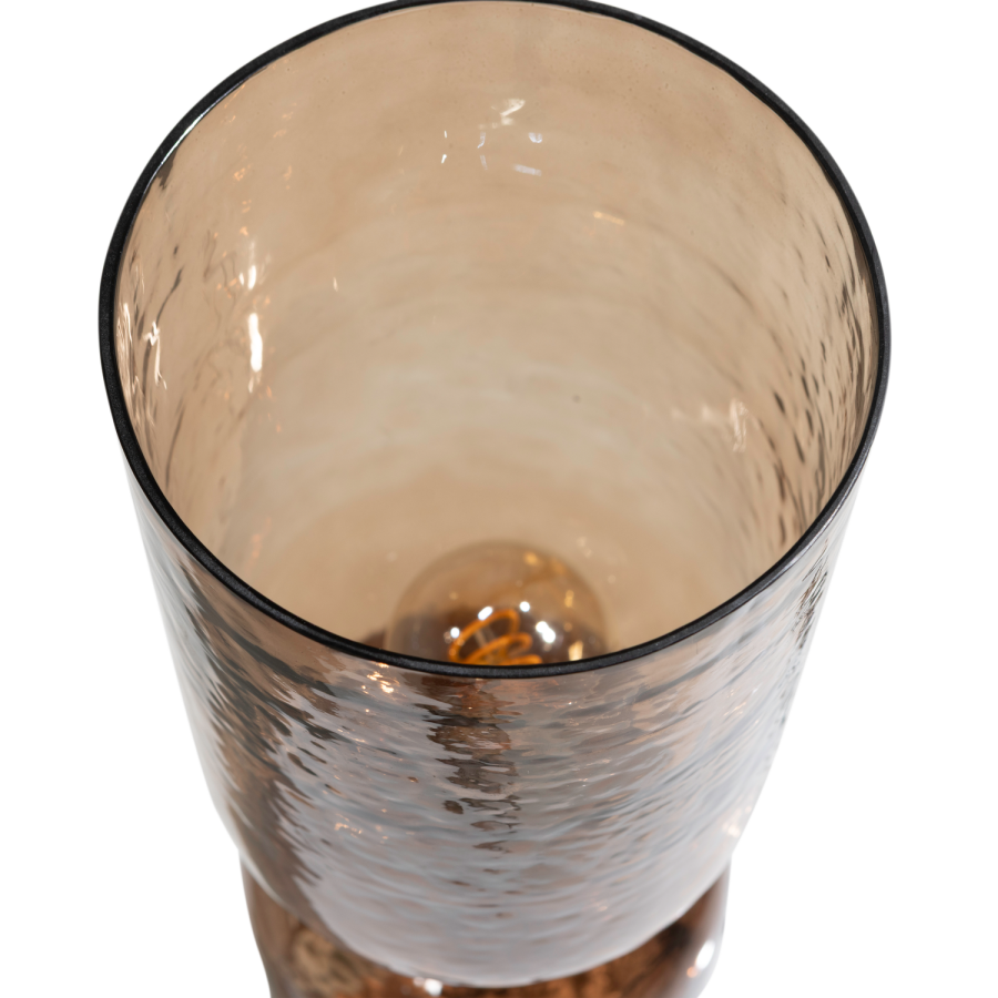 WOOOD Gigi Bordslampa Hamrad Glas 51X15Cm Brun