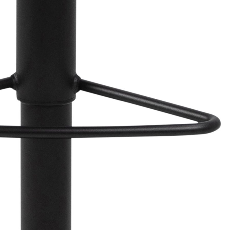 ACT NORDIC Kimmy barstol, m. rygln, fodsttte, drejefunktion - camel brun stof og sort metal