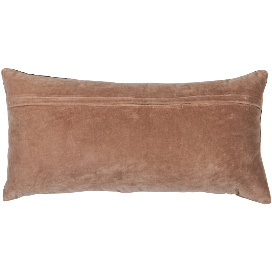 WOOOD Laon Puter Velour Natur/Bl� - Sett med 3
