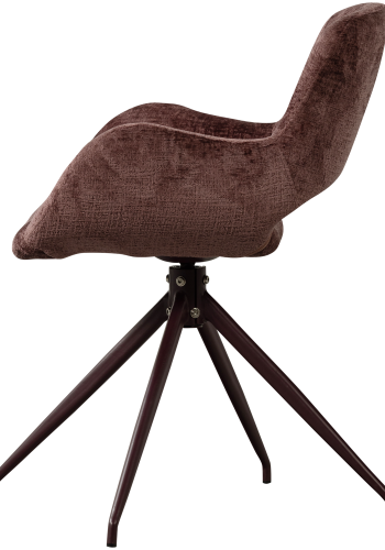 WOOOD Eliva Matstol Struktur Velour Lila - Set om 2