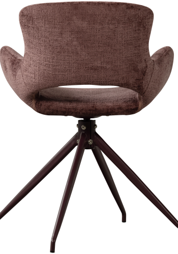 WOOOD Eliva Matstol Struktur Velour Lila - Set om 2