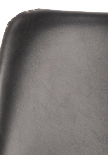 ACT NORDIC I_Oregon Barhocker, mit Rückenlehne, Fußstütze, Drehfunktion - schwarzes Vintage-PU und schwarzes Metall