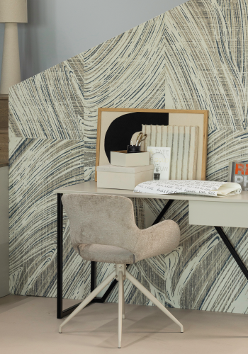 WOOOD Eliva Matstol Struktur Velour Sand - Set om 2