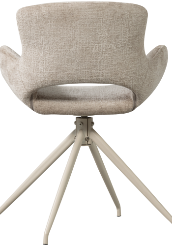 WOOOD Eliva Matstol Struktur Velour Sand - Set om 2