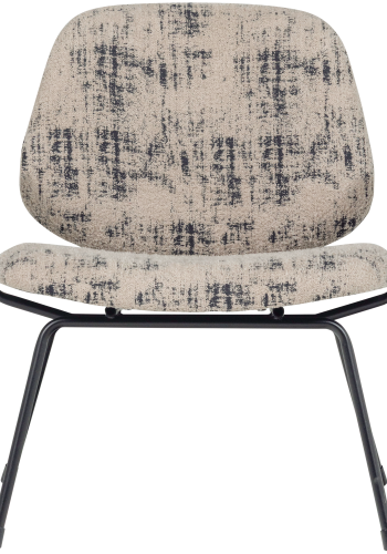 WOOOD Aure lenestol Chenille beige/svart