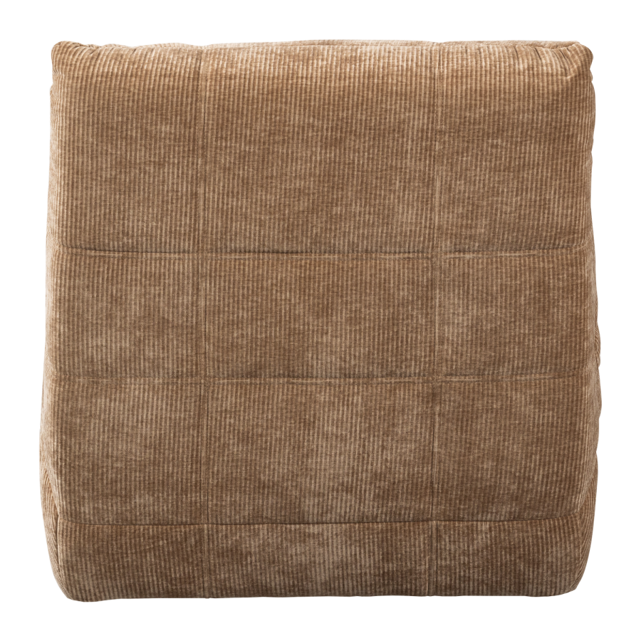 WOOOD Hein elektrisk lenestol vevd ribbestoff lysebrun