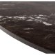 ACT NORDIC Heaven spisebord, rundt - brun Emperador marmor og svart metall (120)