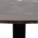 ACT NORDIC Heaven spisebord, rundt - brun Emperador marmor og svart metall (120)