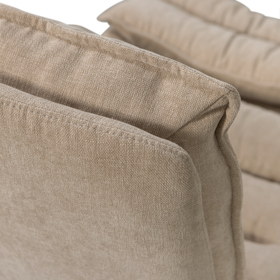 WOOOD Kube svingstol med heklede armlener, natur