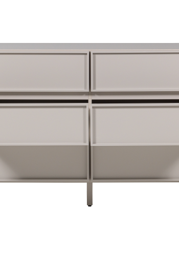 WOOOD Tours Kommode med 6 skuffer, melamin/MDF, sand