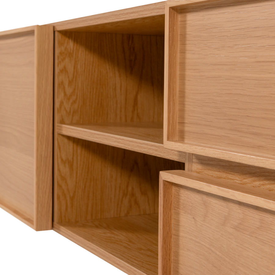 WOOOD Tours TV-skap 180 cm melamin/MDF naturfarget