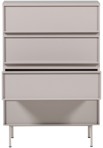 WOOOD Tours Kommode med 4 skuffer, melamin/MDF, sand