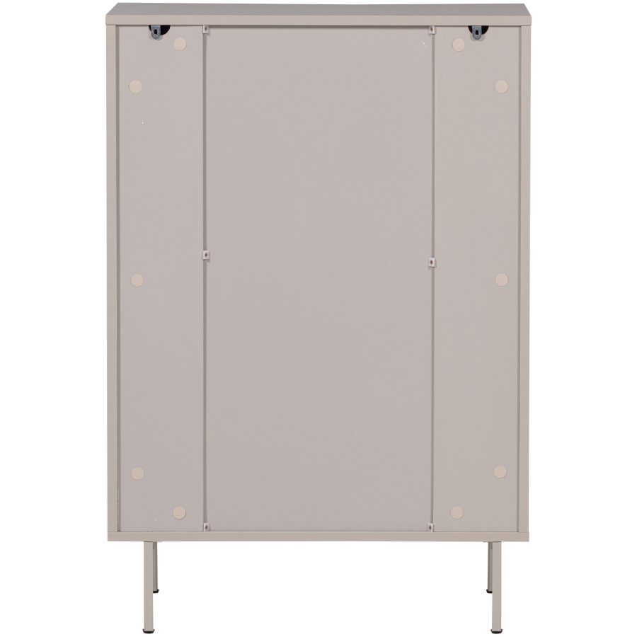 WOOOD Tours Kommode med 4 skuffer, melamin/MDF, sand