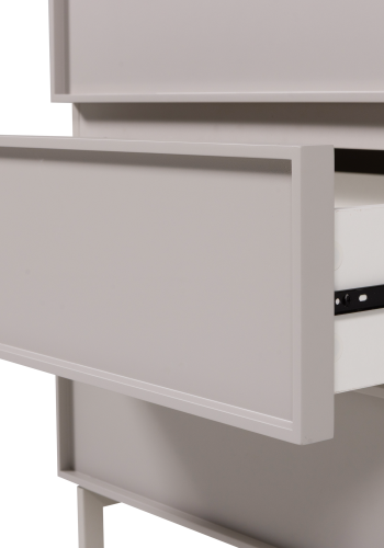 WOOOD Tours Kommode med 4 skuffer, melamin/MDF, sand