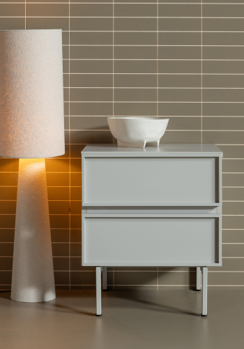 WOOOD Tours Byr�/Nattduksbord med 2 l�dor Melamin/MDF Sand