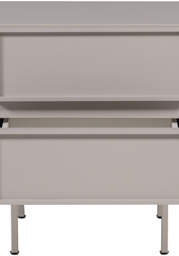 WOOOD Tours kommode/nattbord med 2 skuffer melamin/MDF sand