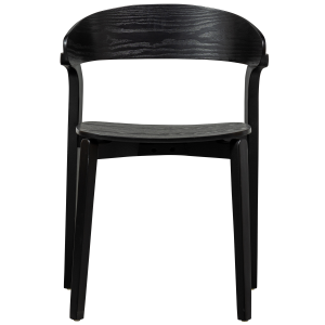 WOOOD Cras spisebordsstol - sort asketr