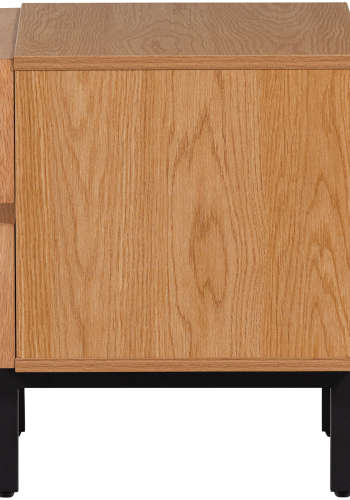 WOOOD Tours kommode/nattbord med 2 skuffer melamin/MDF naturfarget