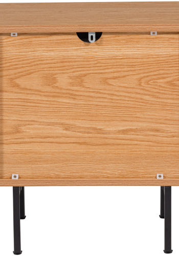 WOOOD Tours kommode/nattbord med 2 skuffer melamin/MDF naturfarget