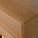 WOOOD Tours kommode/nattbord med 2 skuffer melamin/MDF naturfarget
