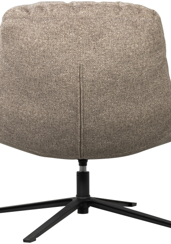 WOOOD Arve svingstol med trykt stoff, naturmelert