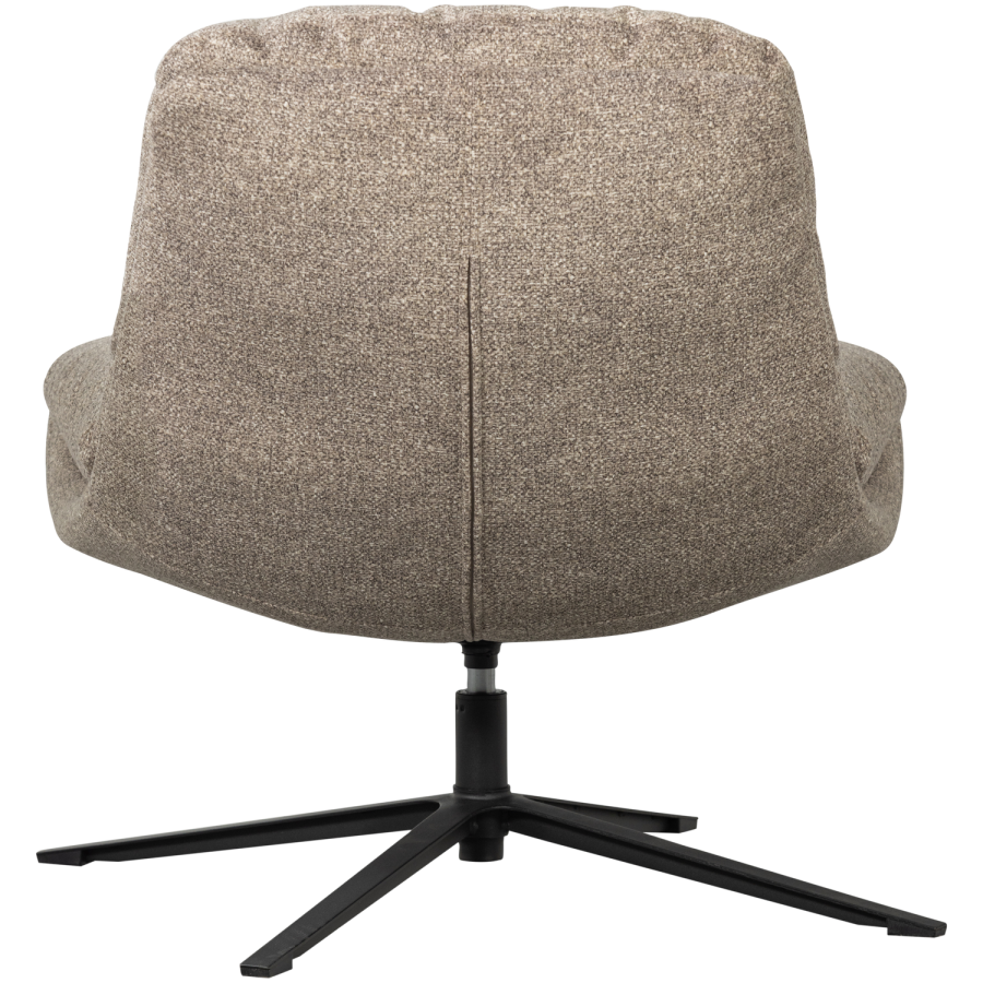 WOOOD Arve svingstol med trykt stoff, naturmelert