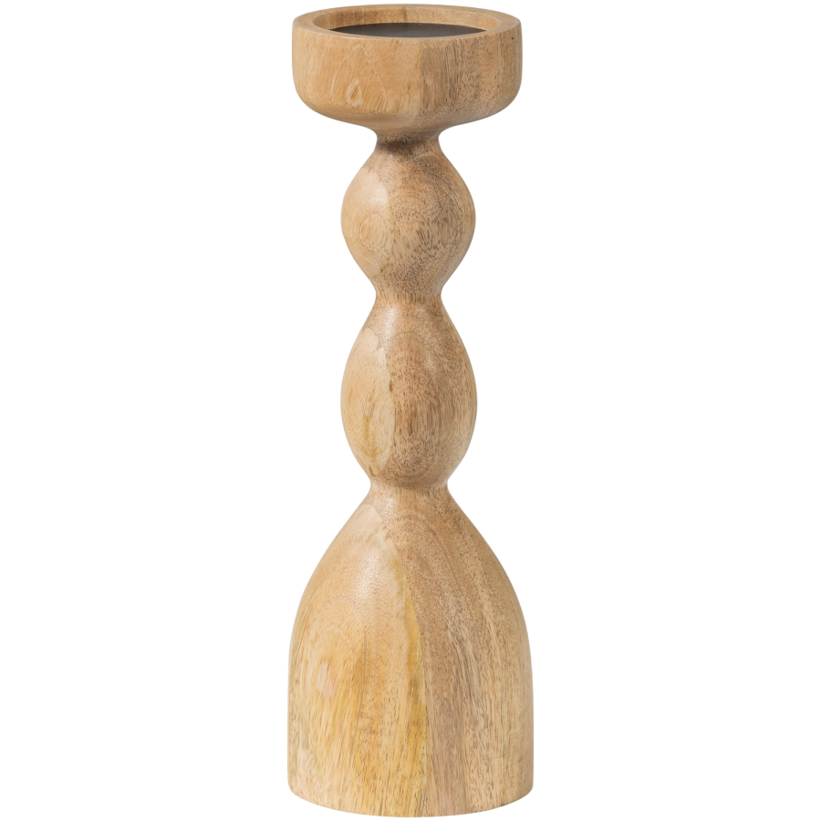 WOOOD Liske lysestake i mangotre, naturlig